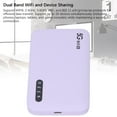 thumbnail image 3 of Portable WiFi Hotspot, High Speed ABS Purple 5G Mobile Hotspot  for Travel, 3 of 7