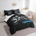 thumbnail image 3 of Homewish Dirt Bike 7-Piece Twin Bedding Sets,Speed Motorcycle Motocross Bedding Comforter Set,Extreme Sport Sheet Sets For Boy,Microfiber Bedroom Decor, 3 of 8