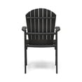 thumbnail image 2 of GDF Studio Easter Outdoor Weather Resistant Acacia Wood Adirondack Dining Chairs (Set of 2), Dark Gray Finish, 2 of 7