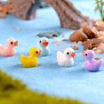 thumbnail image 3 of 50-200 unids/set Mini patos de resina ornamento figuras en miniatura pato pequeño artesanía decoración de bañera accesorios pequeños juguetes de regalo, 3 of 5