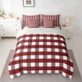 thumbnail image 2 of Homewish Abstract Buffalo 7-Piece Twin Bedding Set - Geometric Plaid Vintage, 2 of 8