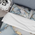 thumbnail image 4 of Designart "Tender Liquid Ink Art in Grey and Gold III" Fractals Bedding Covert Set - Abstract Grey Modern Bed Set With 2 Shams, 4 of 6