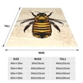 thumbnail image 3 of Pofeuu Honey Bee Print Ultra-Soft Micro Fleece Blanket,for Bed Or Sofa,All Season Throw Blankets Flannel Blanket-50"x40", 3 of 7