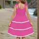 thumbnail image 5 of Vestido de Cumpleaños para Niñas Color Sólido Camisola de Moda Y Cómoda Vestido Casual para Niñas, 5 of 9