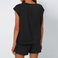 thumbnail image 3 of Scacto Women's Summer 2-Piece Set, Sleeveless Top & Drawstring Shorts Sweatsuits, Casual Loungewear with Pockets, 3 of 6