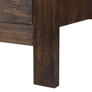 Ktaxon Solid Wood Nightstand with Outlets & USB Ports, 3 Drawer Traditional Cottage Bedside Table, Brown