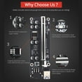 thumbnail image 4 of stanreset PCI-E 1x to 6x USB3.0 Extender Card Board Portable Desktop PC Mining Adapter Cable Electric Equipment Accessories Black Slot Red Cable 1Set, 4 of 6