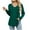Green, variant on vdgthytj Long Sleeve Shirts for Women Trendy V Neck Pleated Tunic Tops Ladies Going out Dressy Blouses