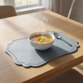 thumbnail image 5 of Unique Bargains Set of 6 Solid Placemats Leather Placemats for Kitchen Dining Light Blue, 5 of 7