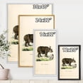 thumbnail image 4 of Ancient Rhinoceros 12 in x 20 in Framed Painting Canvas Art Print, by Designart, 4 of 5