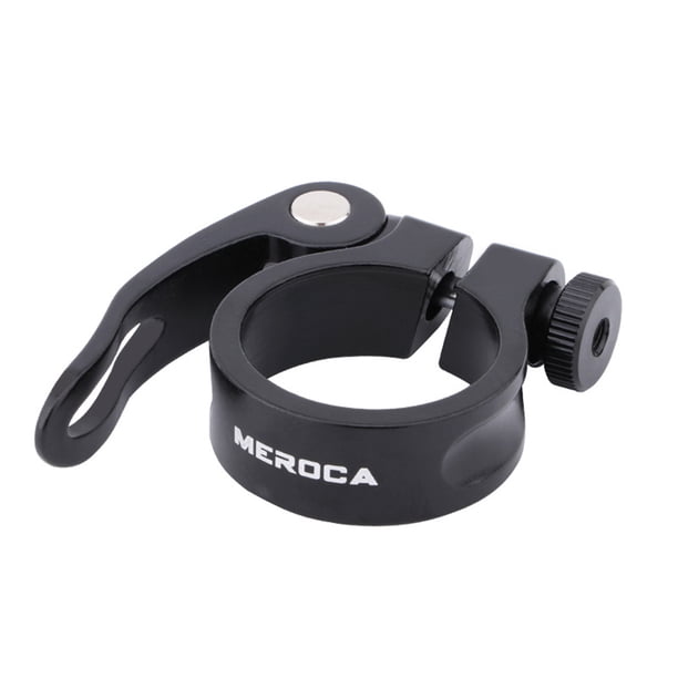 Abrazadera de tija de sillín de liberación rápida para bicicleta de montaña y carretera clip para tubo de sillín (negro 318 mm)