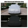 thumbnail image 3 of Car Cover Full Sedan Covers with Reflective Strip Sunscreen Protection Dustproof Scratch-Resistant Universal S, 3 of 7