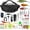 Black-waist bag, variant on 85Pcs Fishing Tool Kit, Fishing Backpack with Tackle Boxes Included, Fishing Tackle Kit Include Fishing Bait Lure Gear Kit, Fishing Pliers, Fish Hook Remover, Lip Gripper