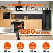 LiTime 4 Packs 12V 100Ah LiFePO4 Battery 100A BMS 1280Wh Deep Cycle Lithium Battery for RV Solar