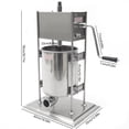thumbnail image 4 of DENEST 10L Manual Churros Machine Spanish Vertical Churro Maker Machine Stainless Steel, 4 of 12