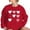 Watermelon Red, variant on Womens Sweaters Valentine's Day Cute Love Print Long Sleeve Crew Neck Pullover Sweatshirt Loose Fit L Size Sweaters For Women