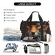 thumbnail image 5 of Fotbe Floral Fox Bolsa de Viaje con Estampado, Bolsa de Fin de Semana para Mujer con Compartimento para Zapatos, Bolsa de Gimnasio con Bolsillo Húmedo, 5 of 7