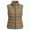 Khaki, variant on Women’s Sleeveless Puffer Vest, Pockets Zip Up Quilted Jacket, Women's Size S-2XL