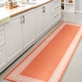 thumbnail image 3 of JONATHAN Y SANTA MONICA 2 x 8 Runner Rug, Lucia Diamond Border - Orange/Cream, SMB207E-28, 3 of 3