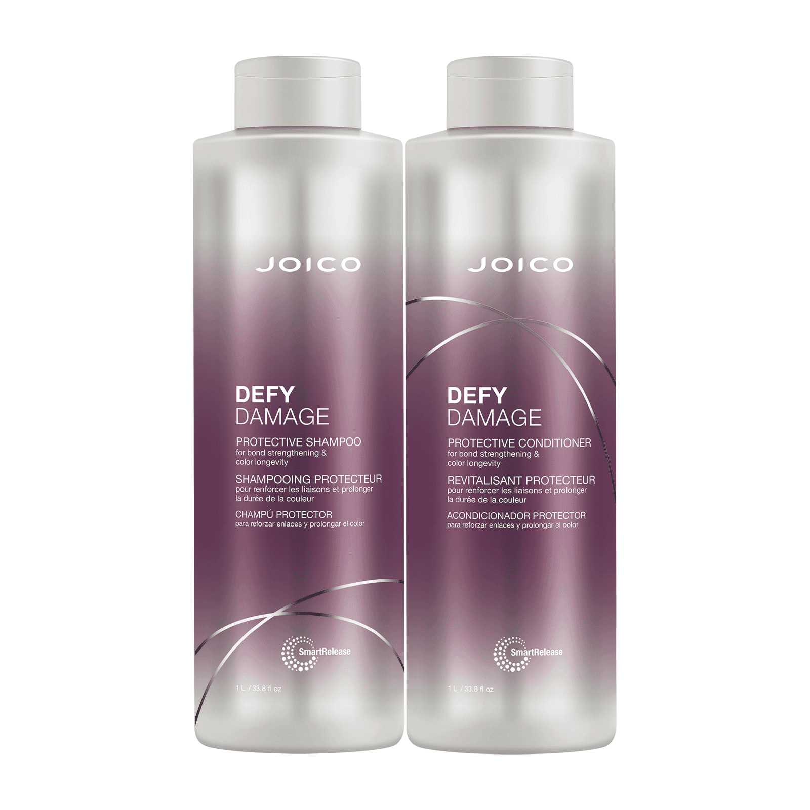 Joico Defy Damage Protective Shampoo and Conditioner 33.8 oz Liter Duo
