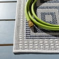 thumbnail image 5 of SAFAVIEH Machine Washable Rug Indoor/Outdoor Bermuda Collection - Bermuda Malanie Geometric Bordered Indoor/Outdoor Area Rug Ivory/Blue, 6'7" x 6'7" Square, 5 of 9