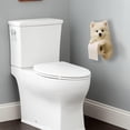 thumbnail image 3 of Porte-papier Hygiénique pour Chien, Porte-Rouleau de Toilette en Résine 3D pour Chiot, Organisateur Réaliste de Serviettes pour Rouleaux Standard, Mignon Distributeur de Mouchoirs Mural en Samoyède avec Étagère de Rangement, pour Déco de Cuisine et Salle de Bain, 3 of 8