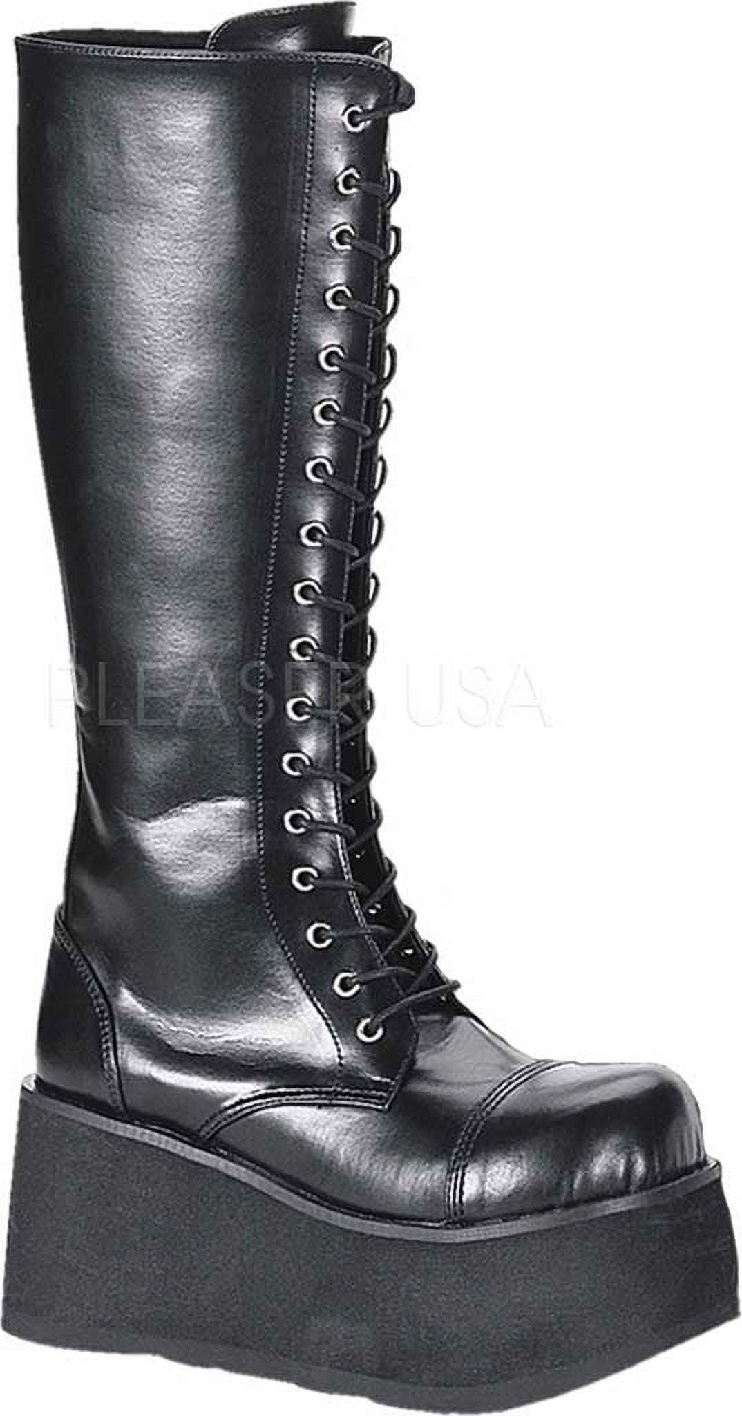 Men's Trashville 502 Emo Platform Boots with Round Toe, Laces and