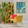 thumbnail image 3 of Stupell Industries Blue Striped Arches Abstract Painting Gold Floater Framed Canvas Art Print Wall Art, 25 x 31, 3 of 10