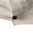 thumbnail image 5 of Tops for Men Cardigan Knitted Long Sleeve Hoodless Casual Solid Color Casual Outwear Jackets Mens Coats Beige L, 5 of 6