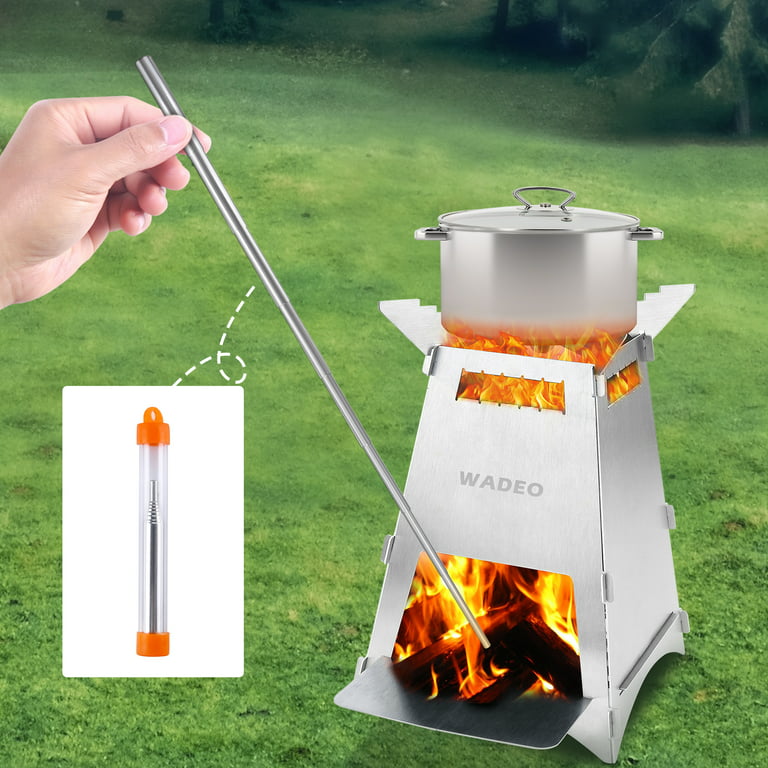 TOMSHOO Gas Stove, 8KW Gas Boiling Ring Cast Iron Burner Portable Fire  Control Stove Outdoor Cooking Camping Stov