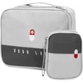 thumbnail image 1 of Botiquín de primeros auxilios vacío de 2 piezas, botiquín de primeros auxilios, botiquín de primeros auxilios portátil, botiquín de primeros auxilios, caja médica impermeable, 1 of 5