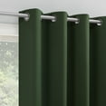 thumbnail image 2 of Sun Zero Nolan 1-Piece Energy Saving Blackout Grommet Curtain Panel, 54"X63", Evergreen, 2 of 9