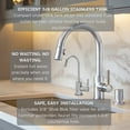 thumbnail image 4 of Westbrass 11" 1-Lever Handle Hot Water Dispenser Faucet with Quick Heating Tank, Polished Chrome, 4 of 14