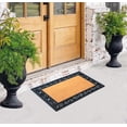 thumbnail image 5 of A1 Home Collections 36"×24" Natural Coir & Rubber Doormat - Decorative Welcome Design, Heavy Duty Coconut Fiber Entry Mat with Non-Slip Backing - Anti-Shed Treated, Low Profile Outdoor Front Door Mat, 5 of 6