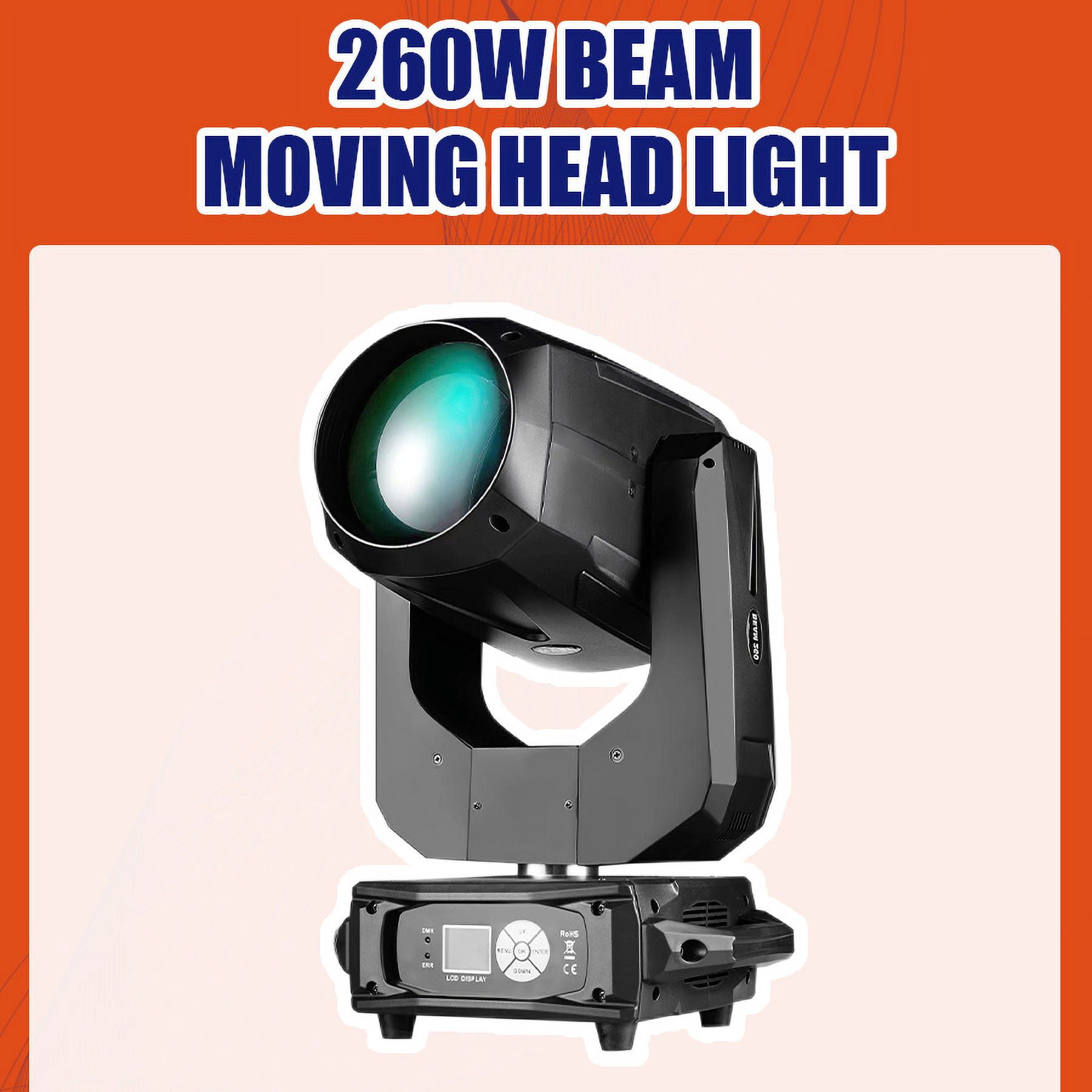 260W Beam Lighting Moving Head Light Good For Stage DJ Disco Nightclub And Wedding Event