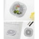 thumbnail image 5 of Protector de suelo para ducha y cocina de color gris, recogedor de pelo para desagüe de alcantarillado, alfombrilla de baño antideslizante con ventosa protectora para desagüe, 5 of 6