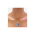 thumbnail image 6 of RYLOS Jewelry For Women Yellow Gold Plated Silver Emerald Cut Gemstone & Genuine Diamond Ring & Matching Necklace Rectangular 16X12MM  Blue Topaz December Birthstone Womens Jewelry Matching, 6 of 8