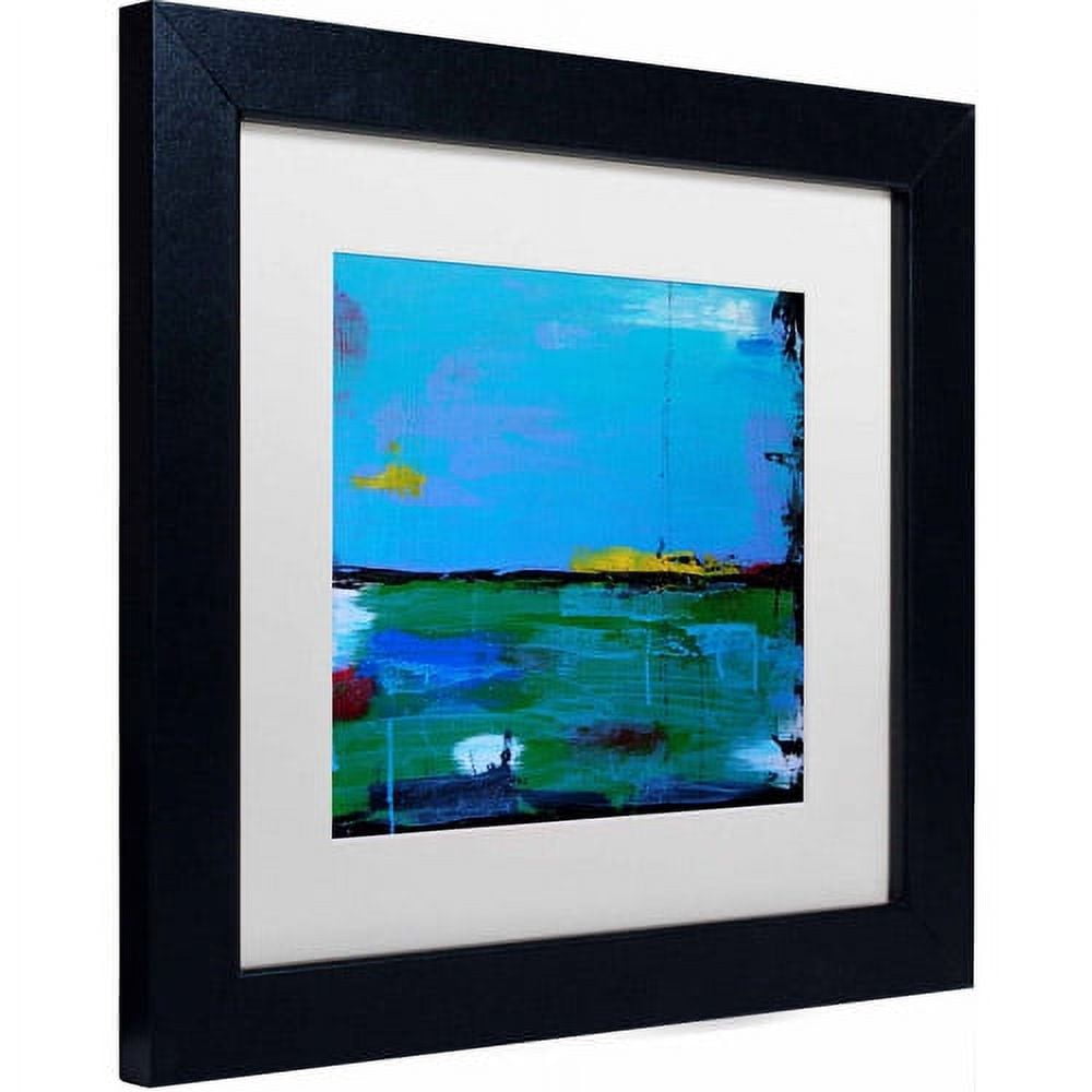 Trademark Fine Art "Sunrise" Canvas Art by Nicole Dietz, White Matte, Black Frame