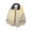 White, variant on Kaemgyyd Jacket for Men Oversized Corduroy Vintage Full Zip Lapel Coat Color Block Long Sleeve Outwear with Pocket