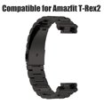thumbnail image 1 of Correas de repuesto, correa de acero inoxidable macizo, correa de acero inoxidable compatible con la correa de reloj de metal Amazfit Rex, características mejoradas, 1 of 6