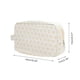 thumbnail image 2 of Bolsas de Maquillaje Rectangulares de Puntos de Moda 1 Pc para Viaje Grande Blanco Amarillo Poliéster, 2 of 5