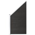 thumbnail image 1 of vidaXL Fence Panel WPC 95x(105-180) cm Grey, 1 of 5