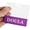 DOULA Purple, variant on Clear Radiology Badge Buddy Horizontal - Hospital & Nurse ID Backer Cards - Transparent Title / Role Identifier - Wear Behind Medical Name Badge on I’D Reel or Lanyard by Specialist ID (Black)