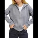 thumbnail image 2 of Cárdigan de Punto con Hombros Caídos y Cremallera para Mujer, Abrigo de Otoño e Invierno Gris L, 2 of 10