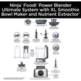 thumbnail image 2 of Ninja SS401 Foodi Power Blender Ultimate System con jarra de mezcla y procesamiento de alimentos 72oz, 2 of 2