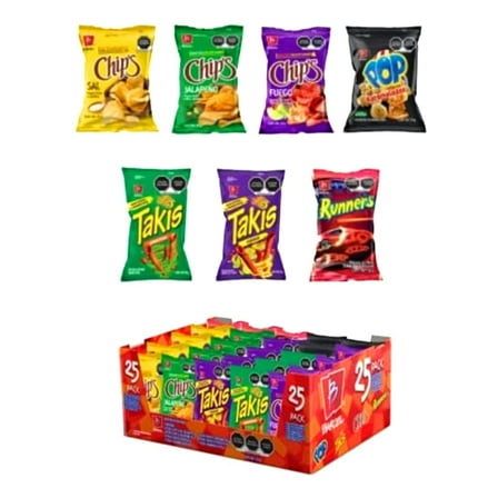 Takis Fuego Barcel Variety 25pack. Chips Fuego - Takis fuego - Takis Corn Pops and more