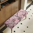 thumbnail image 4 of POLERO Pink Hunting Camo Bench Seat Cover Stretch Rectangle Long Bench Covers Slipcover with Elastic Edge Removable Seat Cushion Protector for Bedroom, Kitchen, 4 of 7