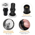 thumbnail image 4 of SelfTek Paquete de 4 pernos para asiento de inodoro, tornillos para bisagra, fijaciones para asiento de inodoro, tuercas superiores de goma expandibles, tornillos de montaje, accesorios para asiento,, 4 of 7
