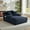 Blue, variant on GNIXUU Oversized Boneless Chaise Chair Bed, Comfy Fluffy Lounge Sofas Upholstered Sleeper Sofa Couch with Throw Pillows and Armrests, Corduroy Plush Cloud Couches for Living Room, Office,White