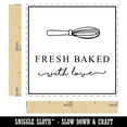 thumbnail image 2 of Elegant Fresh Baked with Love with Whisk Label Self-Inking Rubber Stamp Ink Stamper - Yellow Ink - Small 1 Inch, 2 of 7